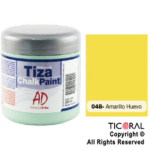 PINTURA TIZA AD 048 AMARILLO HUEVO 200ML X 3 UNIDADES